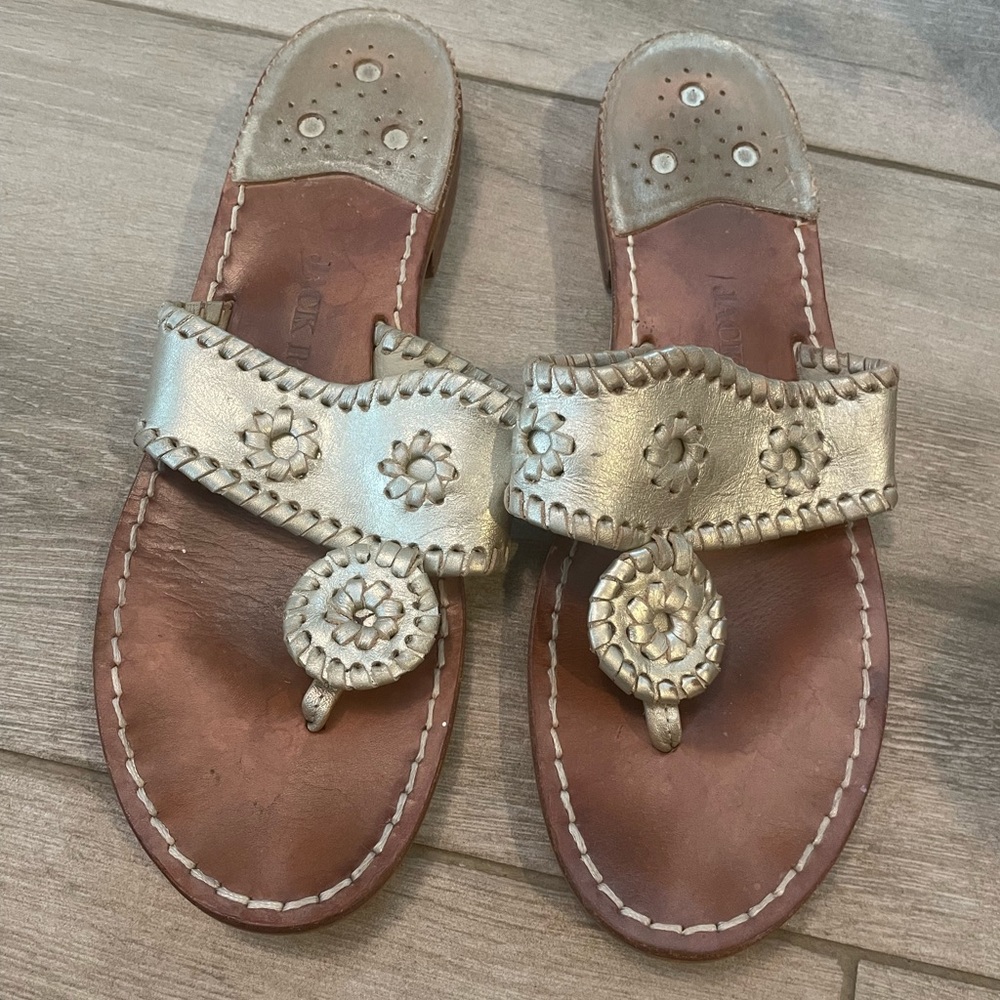 Jack Rogers Metallic Thong Sandal